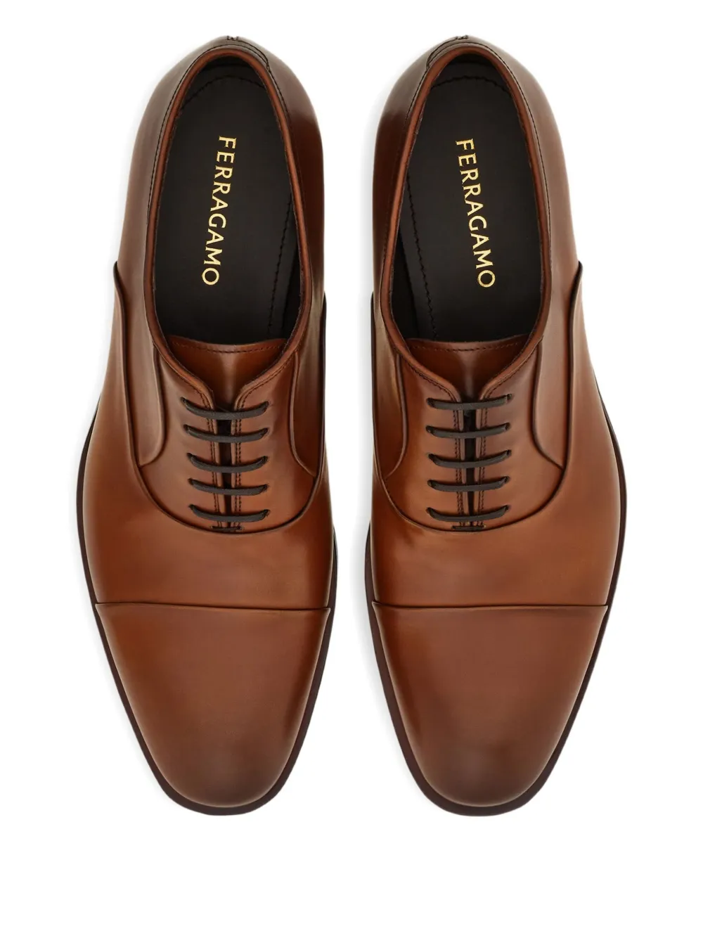 Ferragamo Leren Oxford schoenen Bruin