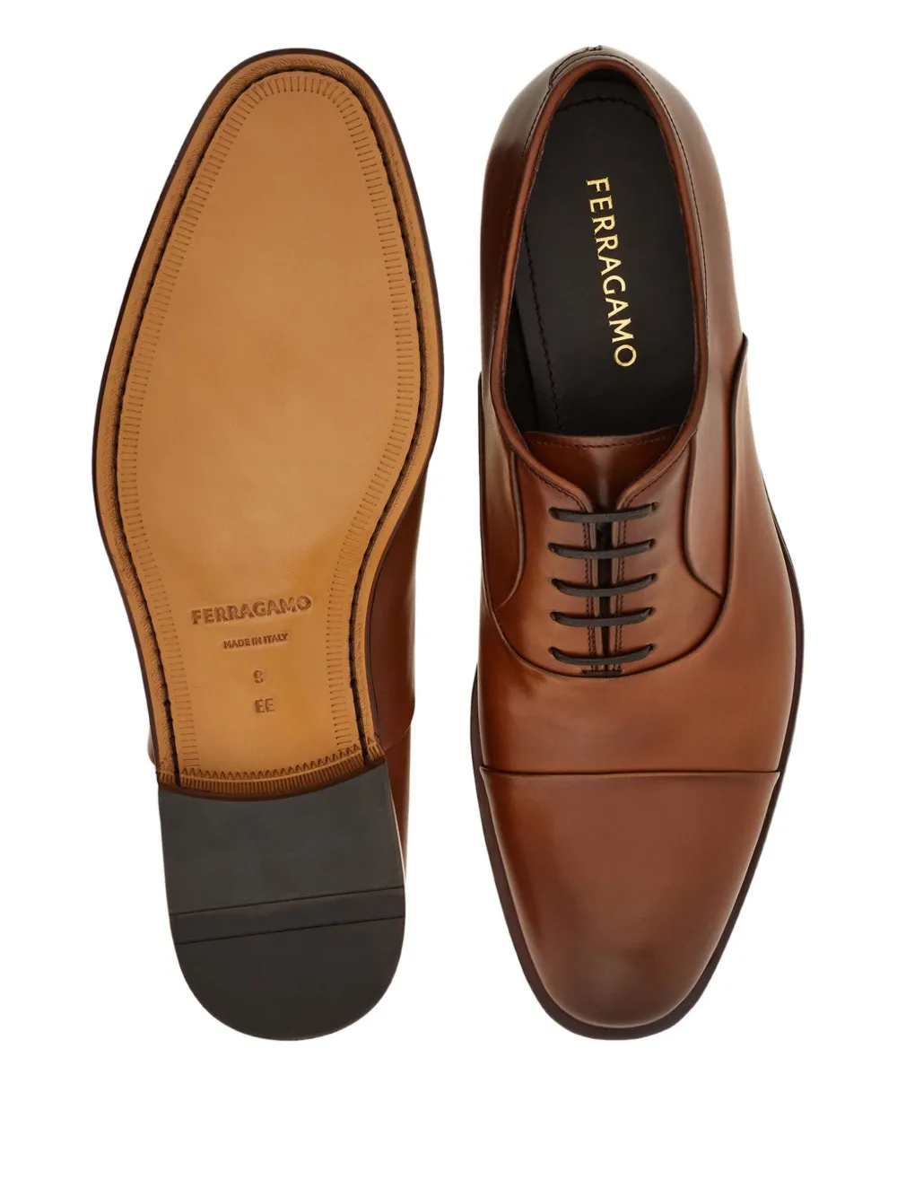 Ferragamo Leren Oxford schoenen Bruin