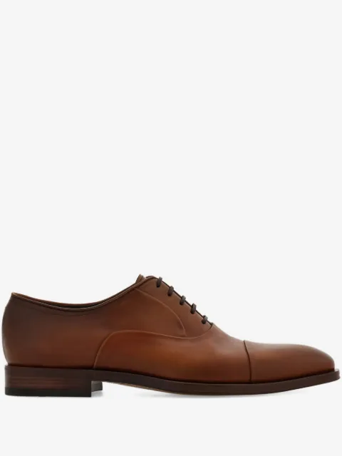 Ferragamo zapatos oxford de piel