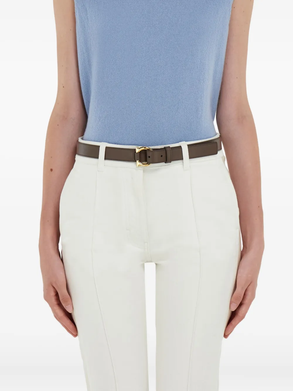 Ferragamo Gancini riem Bruin