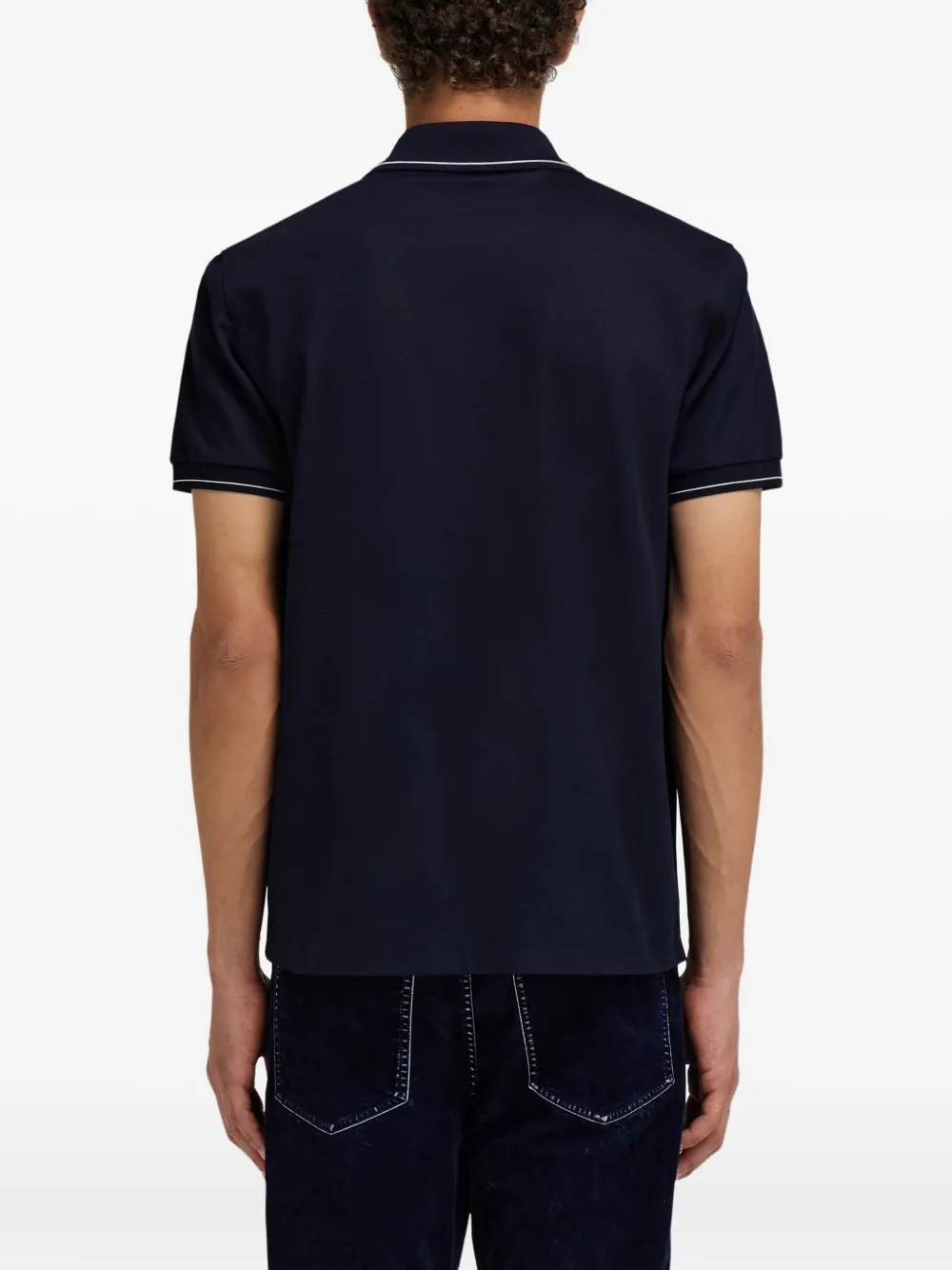 Ferragamo Poloshirt met Gancini-zak en afwerking Blauw