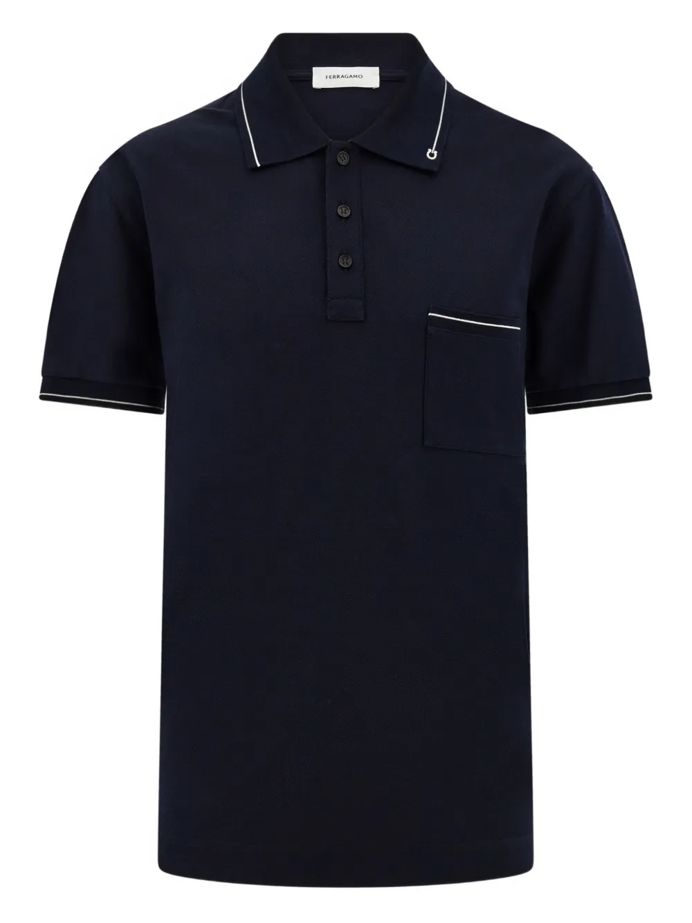 Ferragamo playera tipo polo Gancini | azul | Image 1