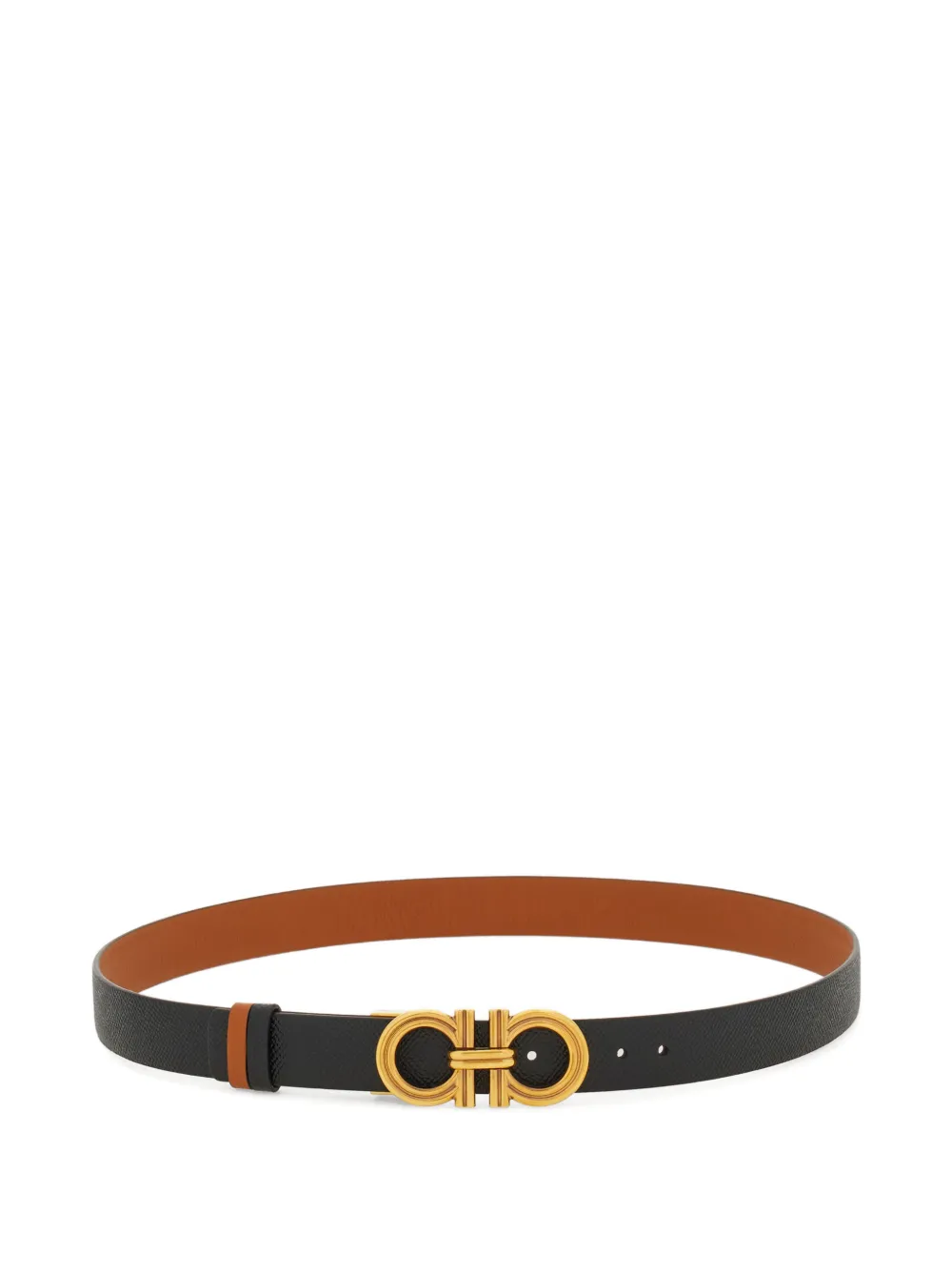 Ferragamo reversible and adjustable Gancini belt - Nero