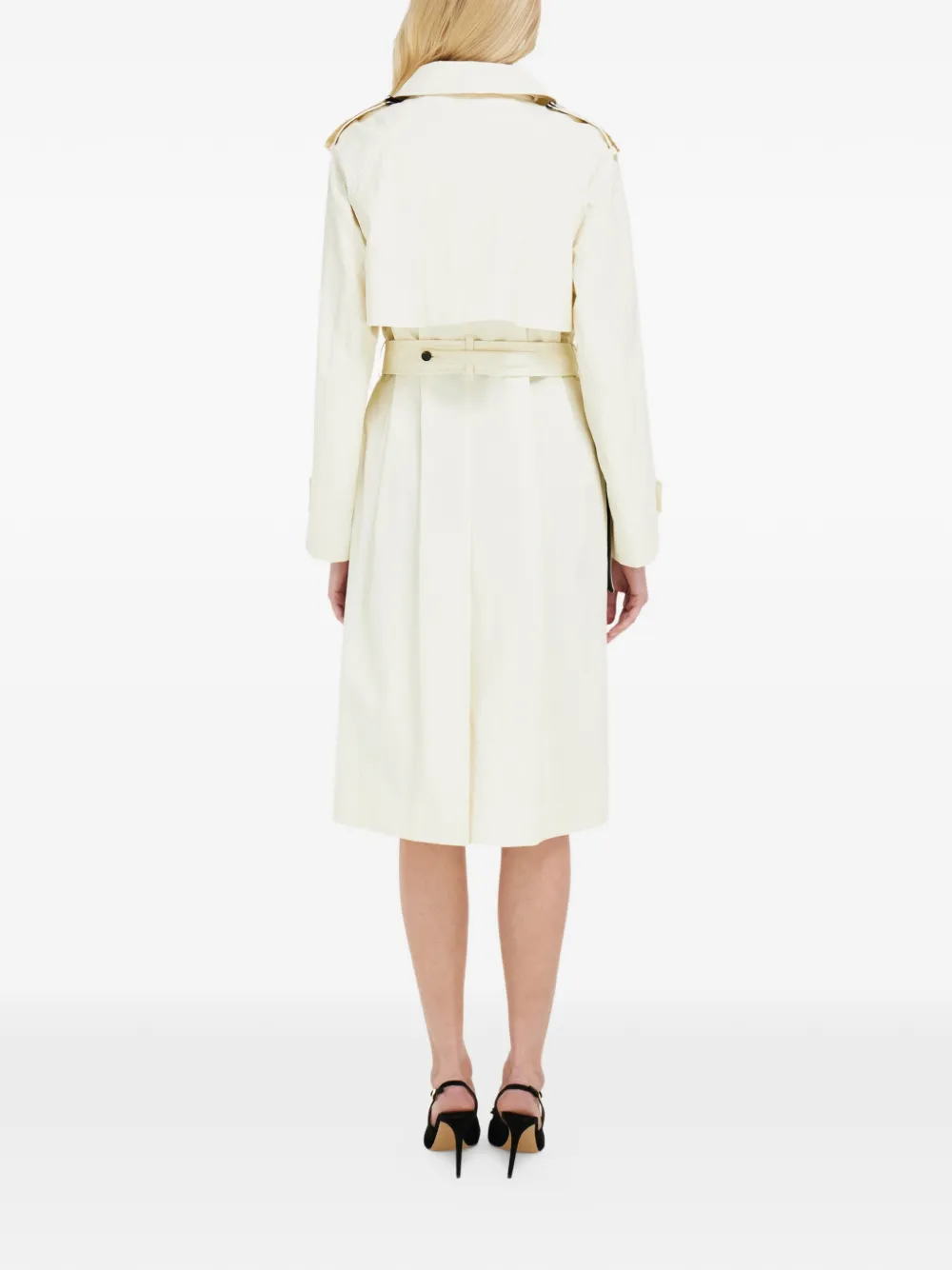 Ferragamo Gecoate linnen trenchcoat Beige