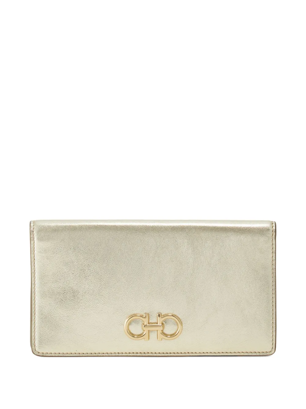 Ferragamo gancini buckle continental wallet | Gold | Image 1