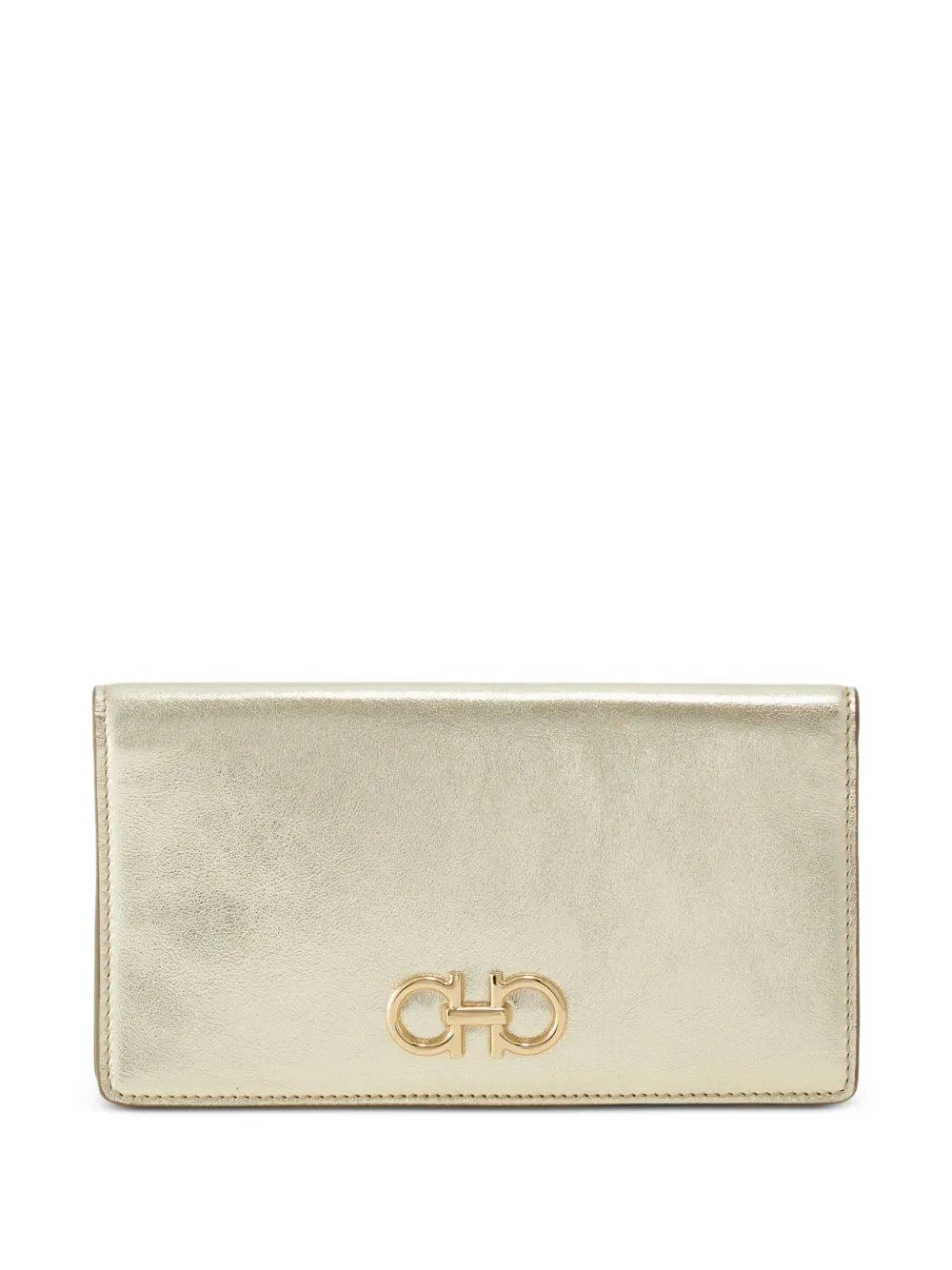 Ferragamo gancini buckle continental wallet | Gold | Image 1