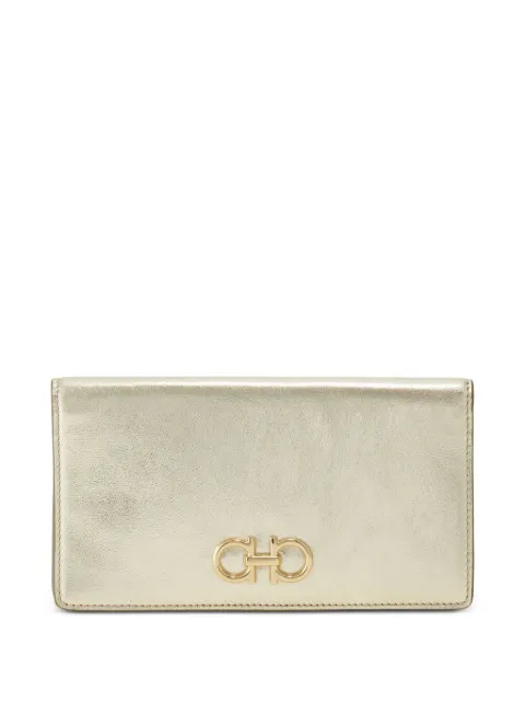 Ferragamo gancini buckle continental wallet
