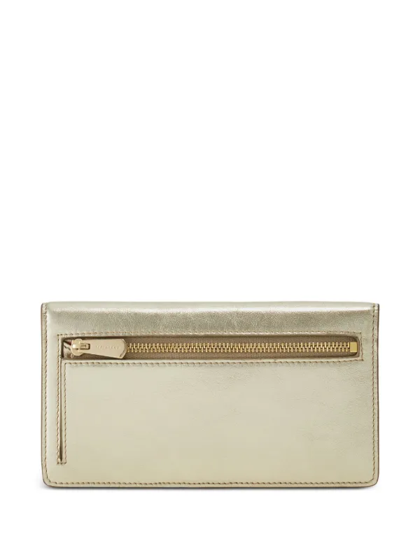 フェラガモ   長財布  シャンパンゴールド Ferragamo ガンチーニ 長財布 | ゴールドトーン | FARFETCH JP