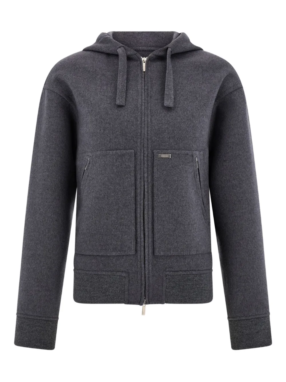 Ferragamo hooded zip sports jacket - Grey