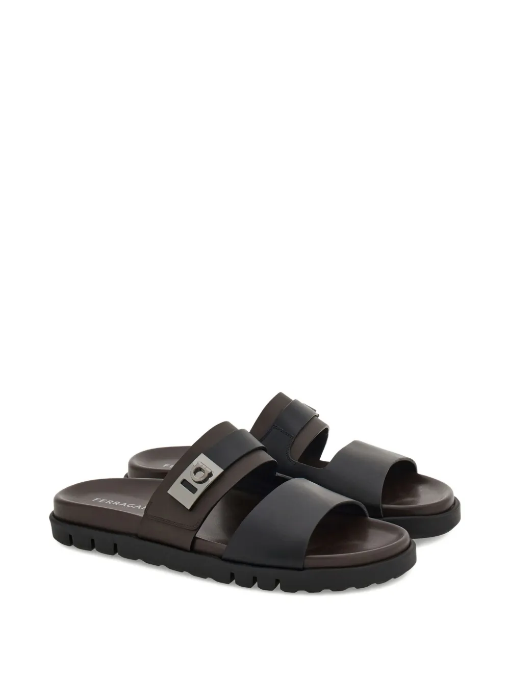 Ferragamo Sandalen met gesp - Zwart