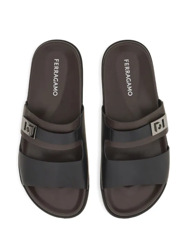 Ferragamo Hug-buckle Sandals | Black | FARFETCH RO