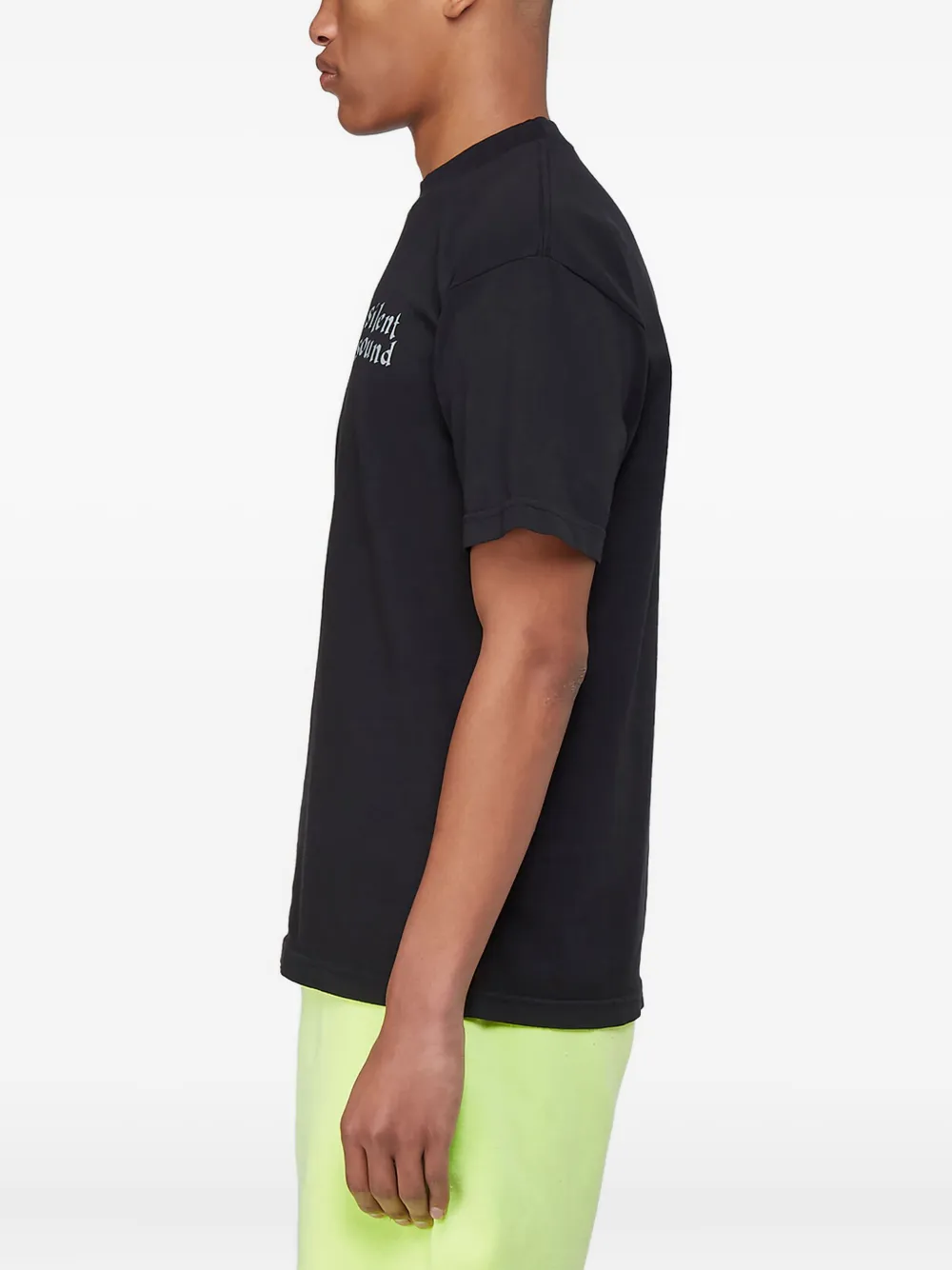 Silent Sound Reflective Logo T-shirt In Black