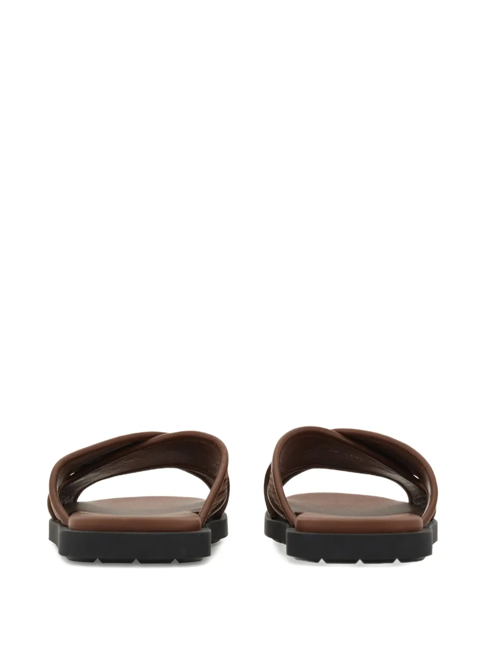 Ferragamo Sandalen met Gancini-plakkaat Bruin
