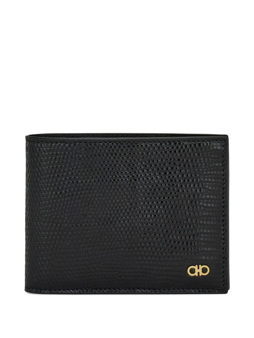 Ferragamo Gancini lizard-leather wallet · One Size