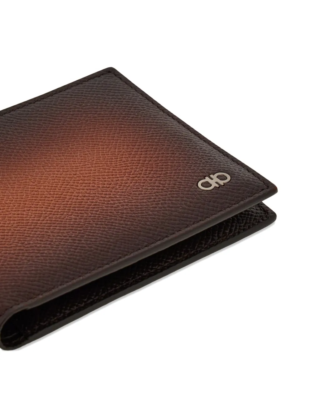 Ferragamo Two-tone Gancini Wallet In Brown