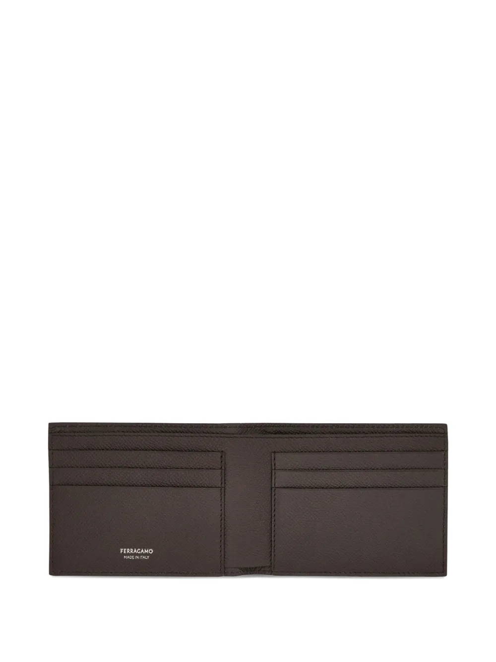 Ferragamo Two-tone Gancini Wallet In Brown