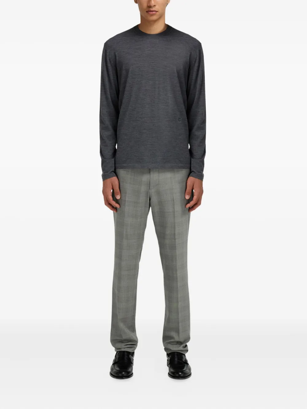 Ferragamo crew-neck sweater - Grijs