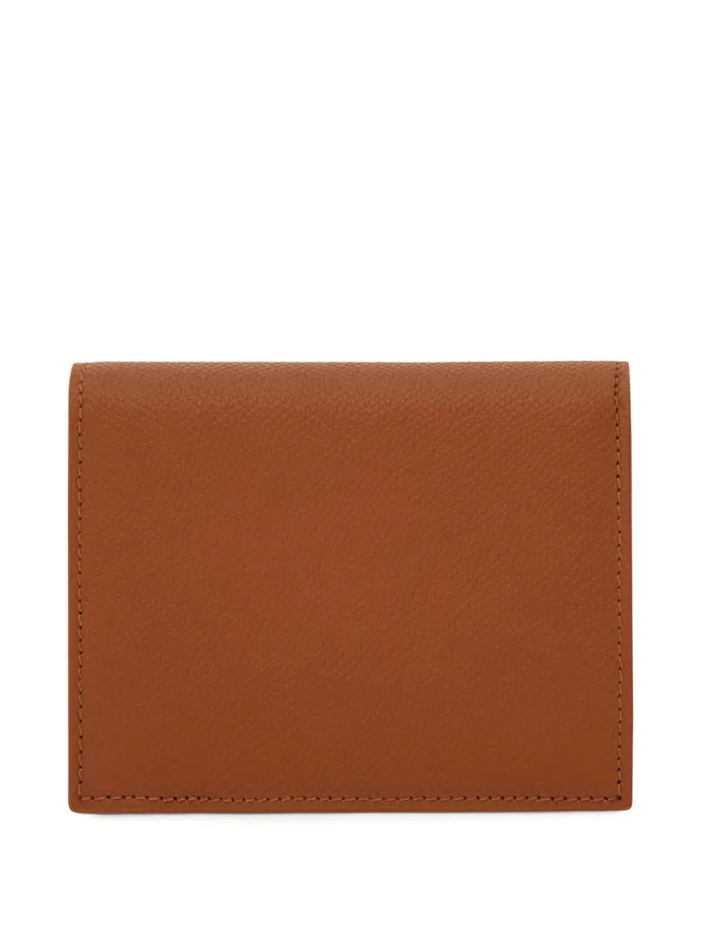 Ferragamo Compact Wallet Gold-tone Hardware In Brown