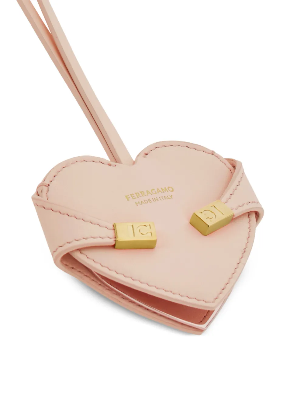 Ferragamo Hug hartvormige spiegel bedel Roze