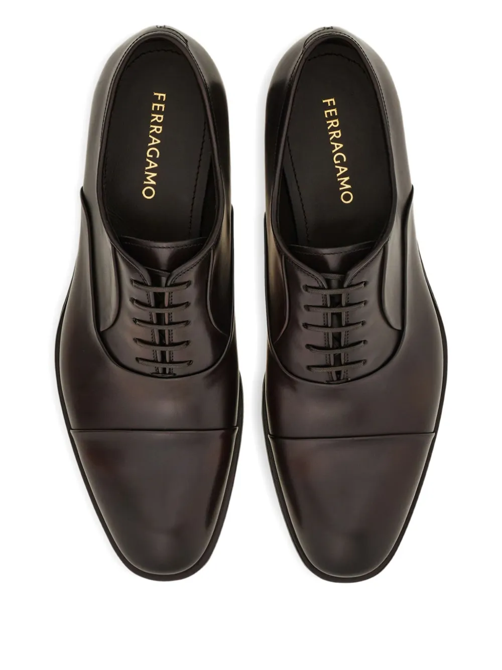 Ferragamo Leren Oxford schoenen Bruin