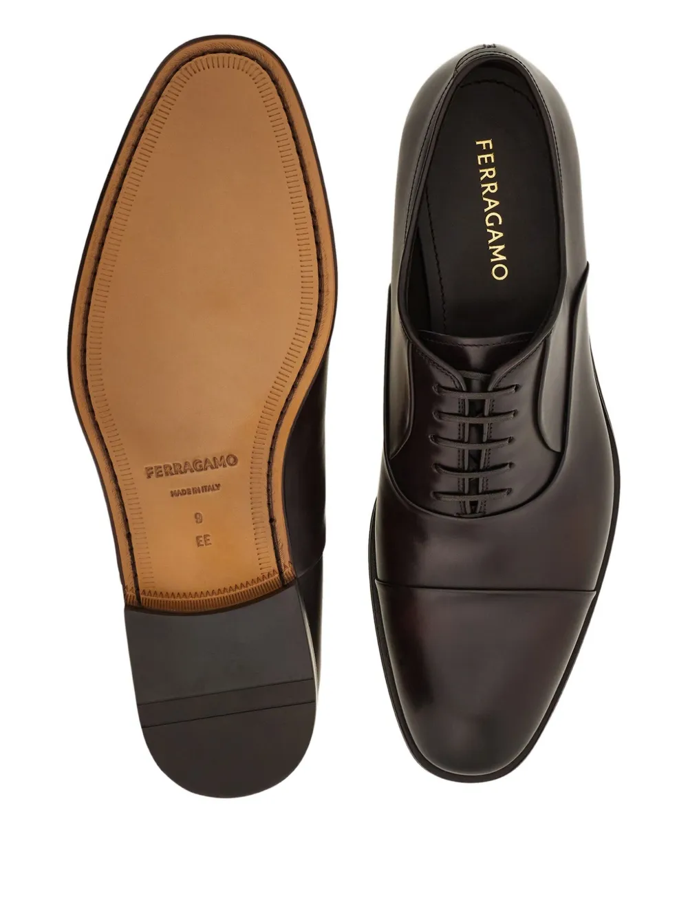 Ferragamo Leren Oxford schoenen Bruin