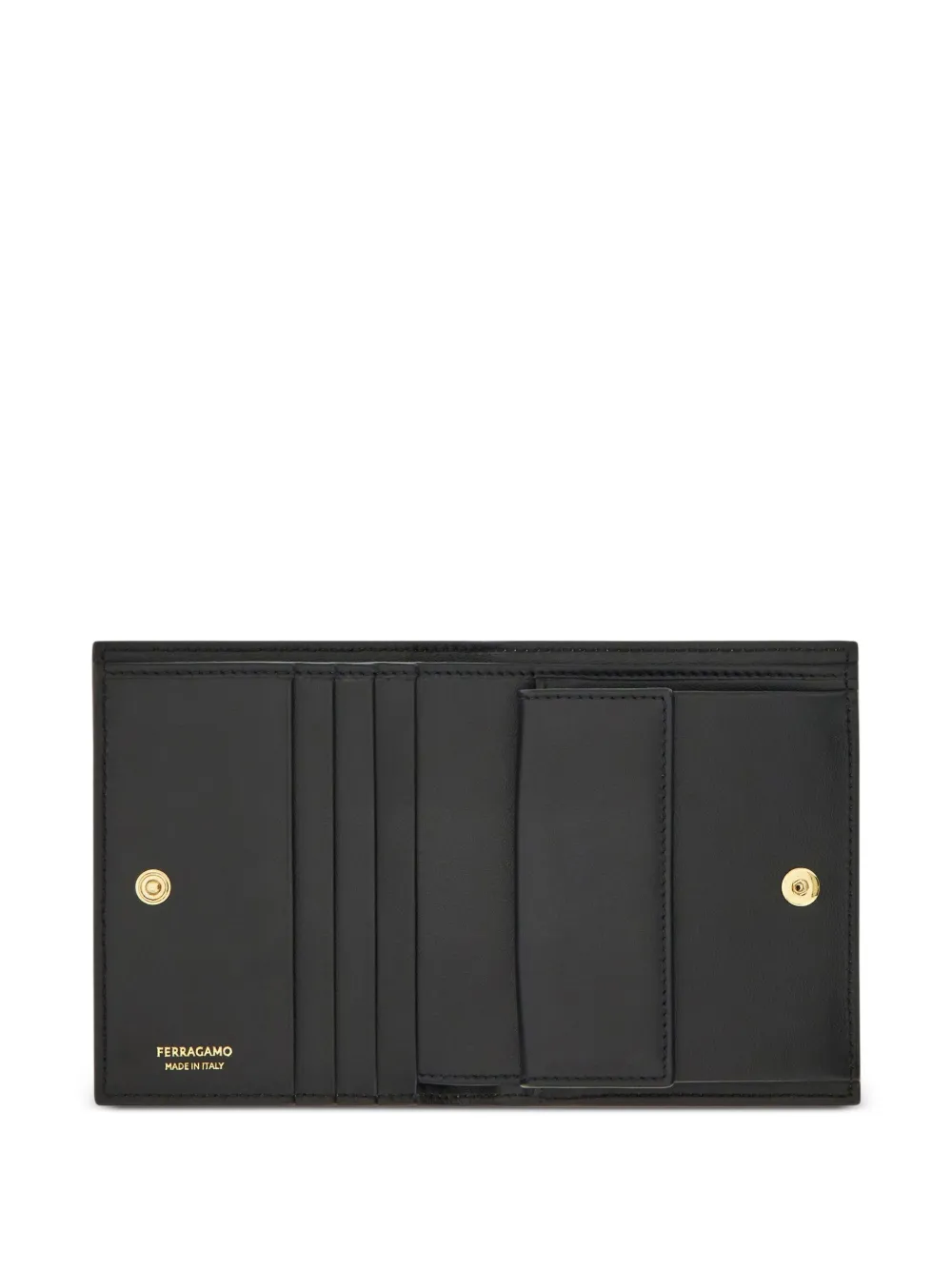  Ferragamo Foulard Gancini Compact Wallet - Neutrals 