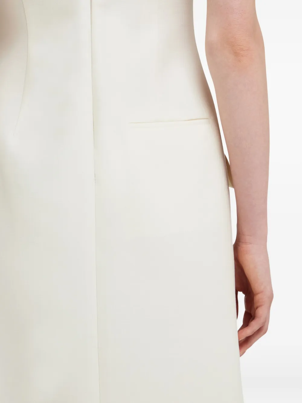 Ferragamo Geplooide mini-jurk Wit