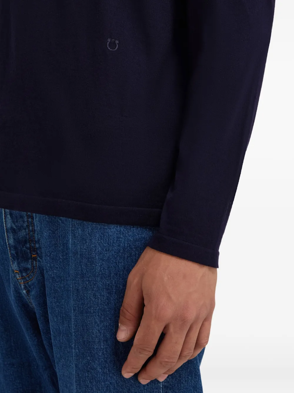 Ferragamo Sweater met ronde hals Blauw