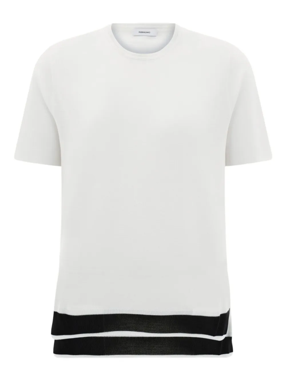 Ferragamo T-shirt in maglia - Bianco