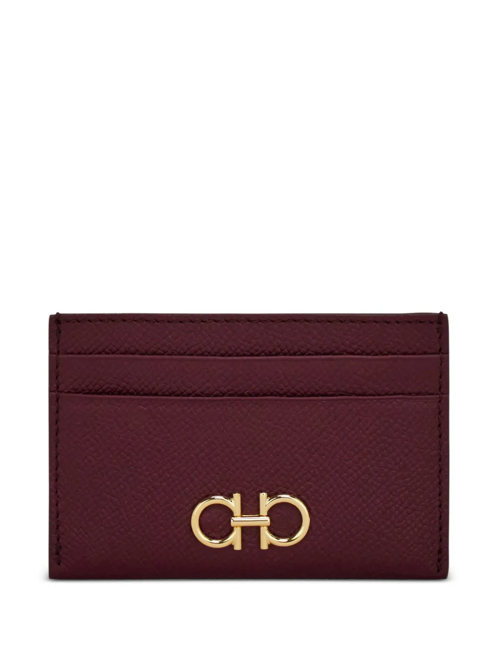 Ferragamo porte-cartes en cuir à motif Gancini | rouge | Image 1