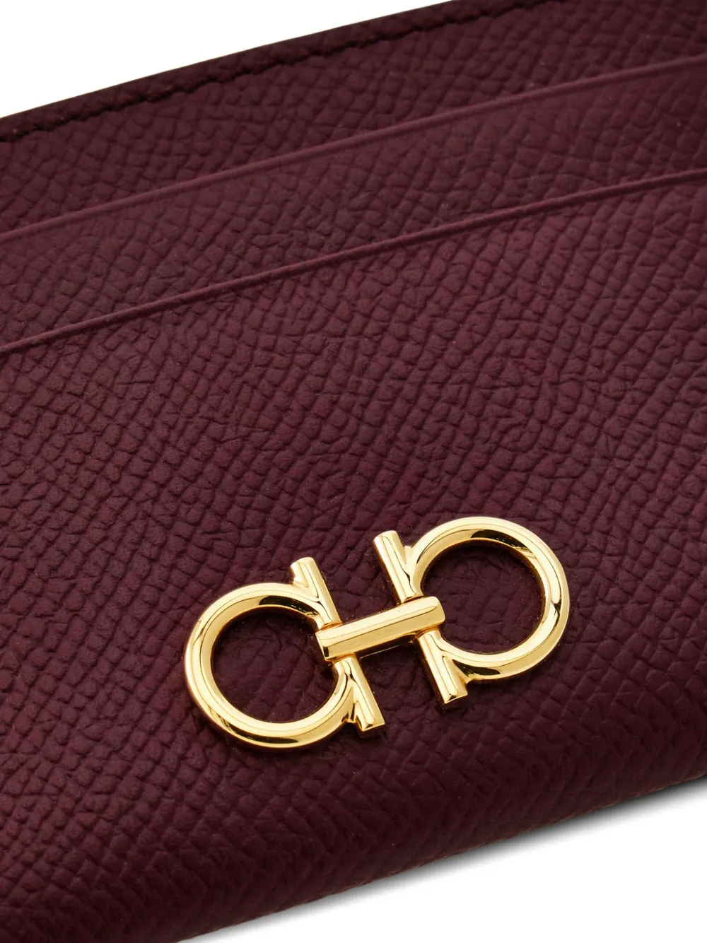 Ferragamo Gancini leren pasjeshouder Rood