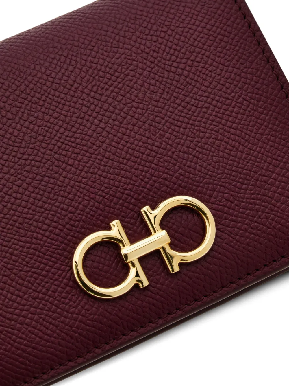 Ferragamo Gancini compacte portemonnee met gesp Paars