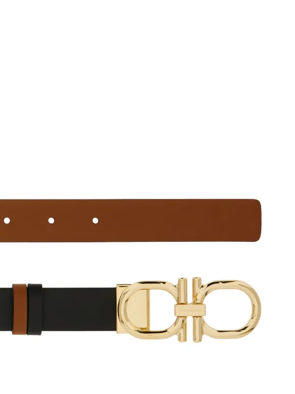 Ferragamo リバーシブル レザーベルト | ブラック | FARFETCH JP