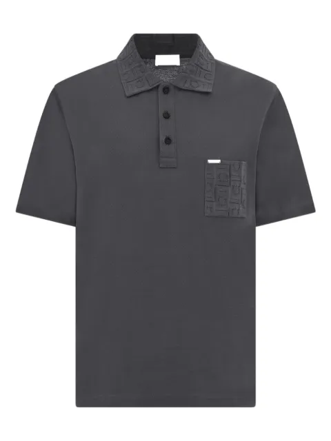 Ferragamo jacquard pocket polo shirt