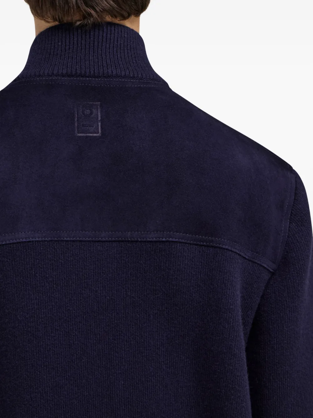 Ferragamo Bomberjack met rits Blauw