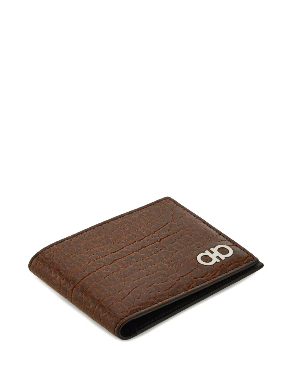 Ferragamo Leren portemonnee Bruin