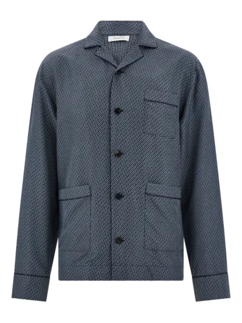 Ferragamo piping patterned shirt