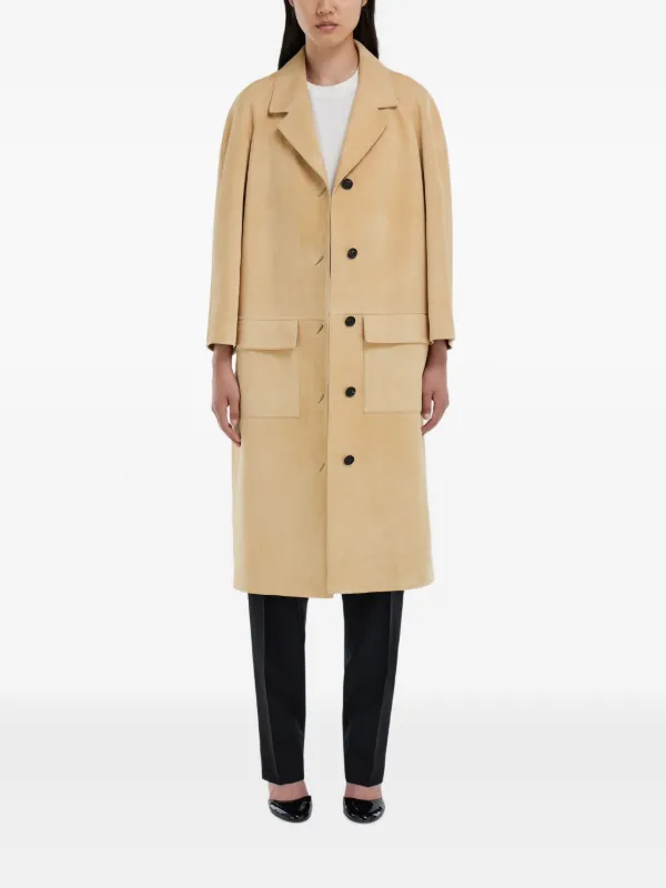 Ferragamo シングルスエードコート | ニュートラル | FARFETCH JP