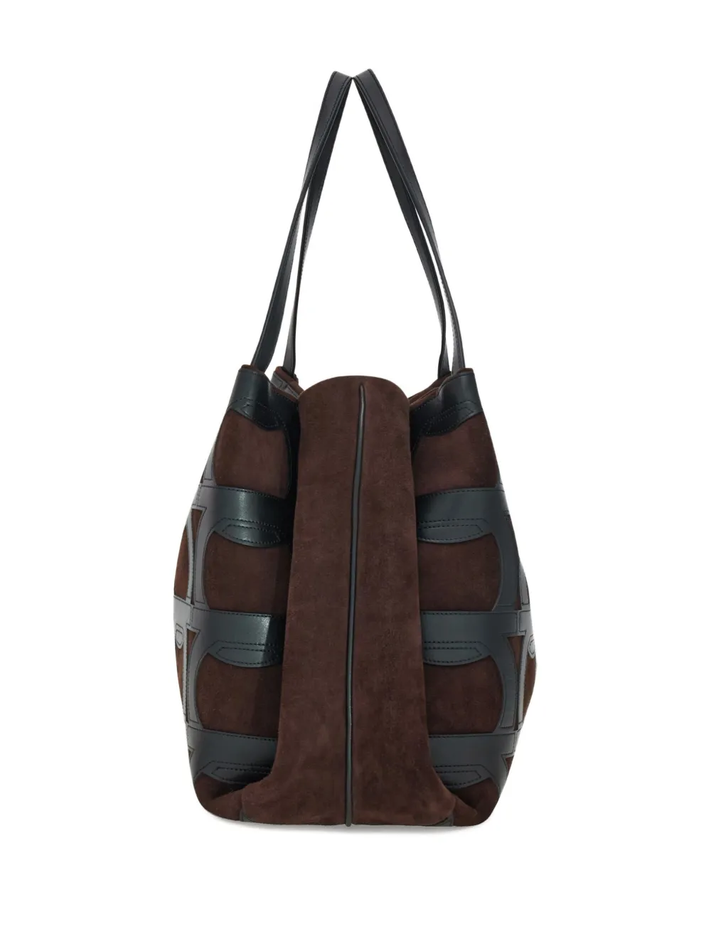 Ferragamo Gancini-overlay Tote Bag In Brown