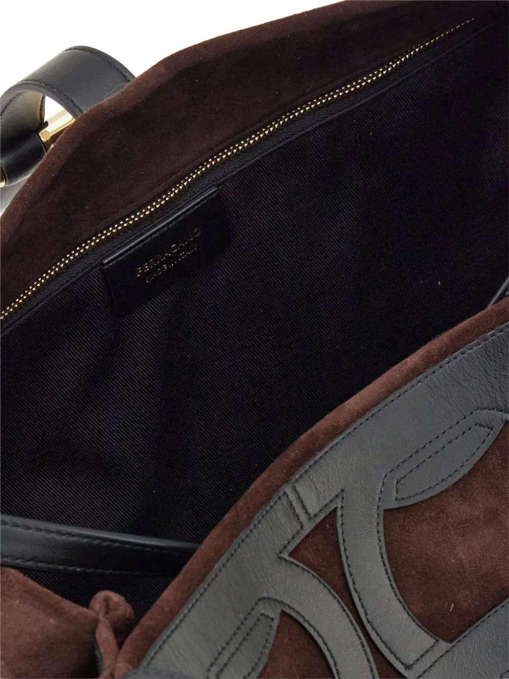 Ferragamo Gancini-overlay Tote Bag In Brown