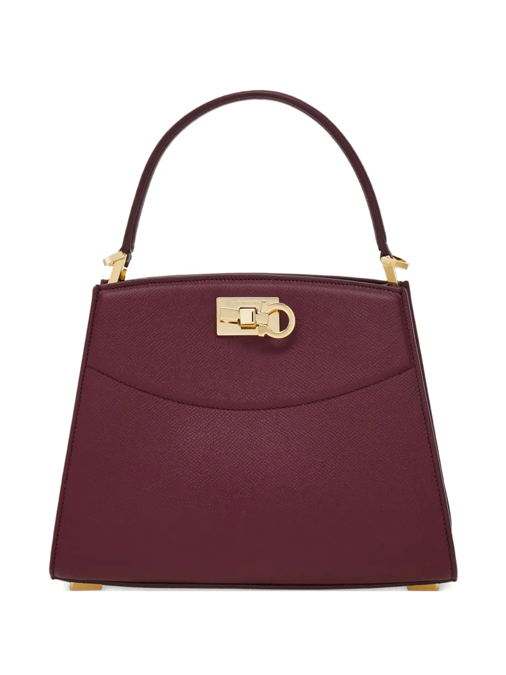 Ferragamo Studio Box Top-handle Satchel Bag In Red