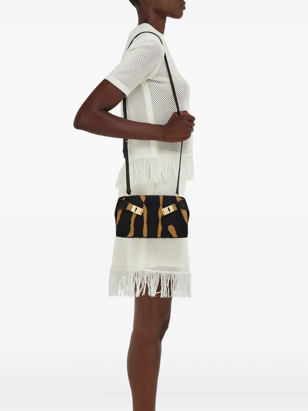 Ferragamo mini Hug zebra-print cross body bag | Image 2