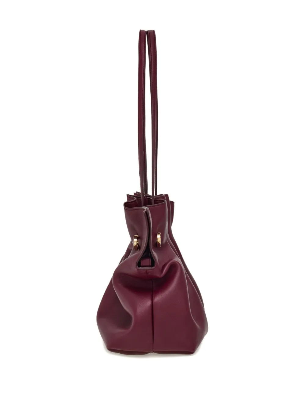 Ferragamo Double Gancini medium schoudertas Rood