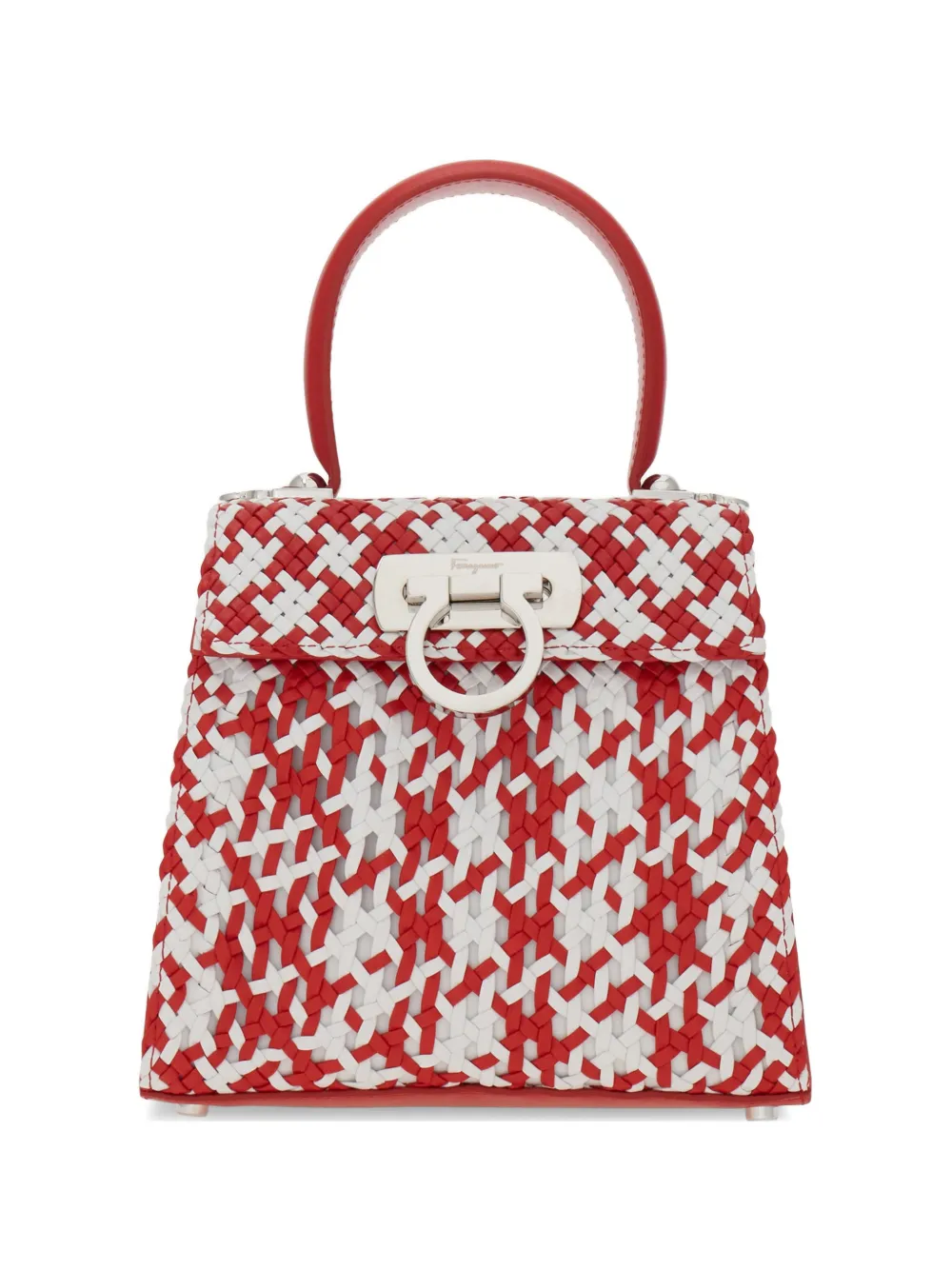 Ferragamo small Iconic Top Handle tote bag - Red
