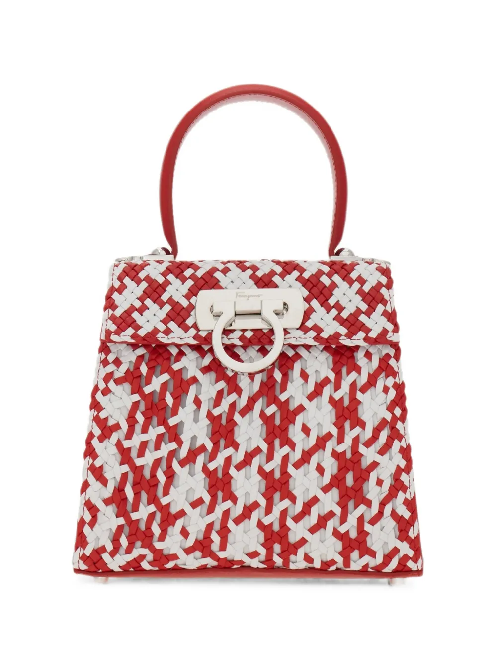 Ferragamo small Iconic Top Handle tote bag - Red