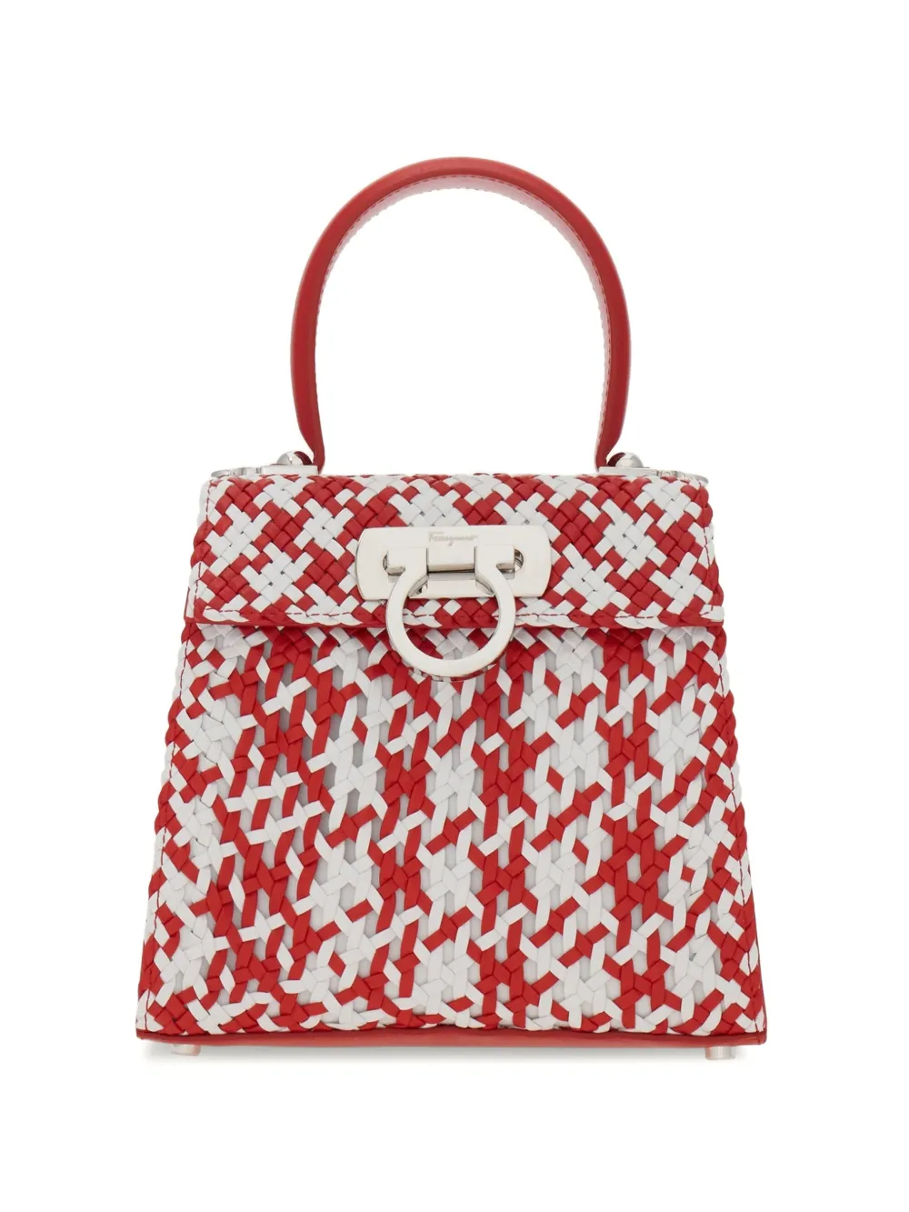 Ferragamo small Iconic Top Handle tote bag - Red