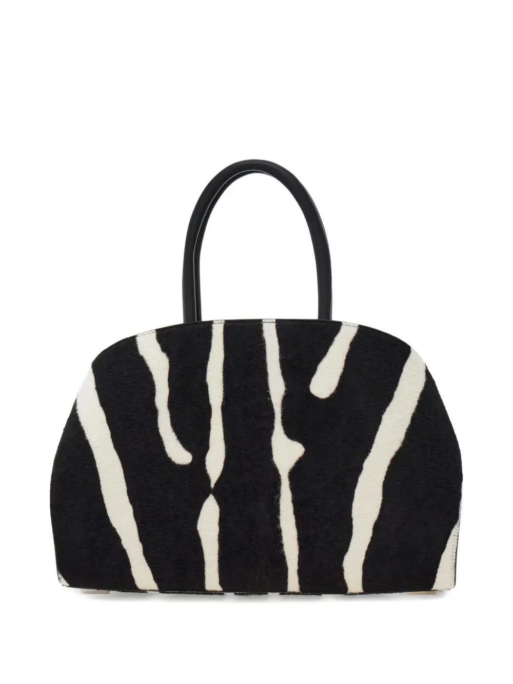 Ferragamo Shopper met zebraprint en gesp Zwart