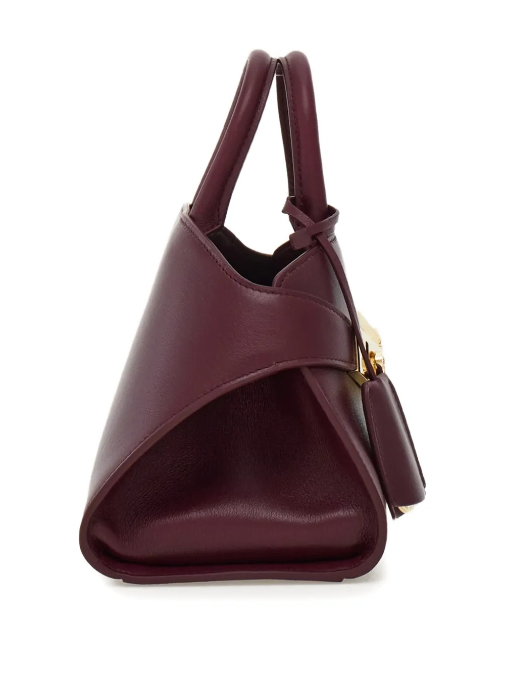 Ferragamo Buckle Charm Hug Tote Bag In Red