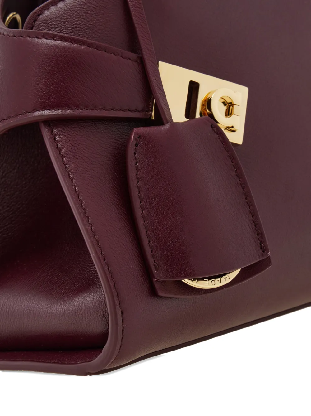 Ferragamo Buckle Charm Hug Tote Bag In Red