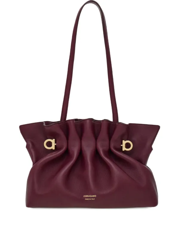 Ferragamo ガンチーニ ショルダーバッグ S | レッド | FARFETCH JP